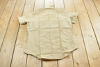 Vintage 1980s Jaguar Tropical by Conqueror Button Up Beige Safari Style Shirt Men's /