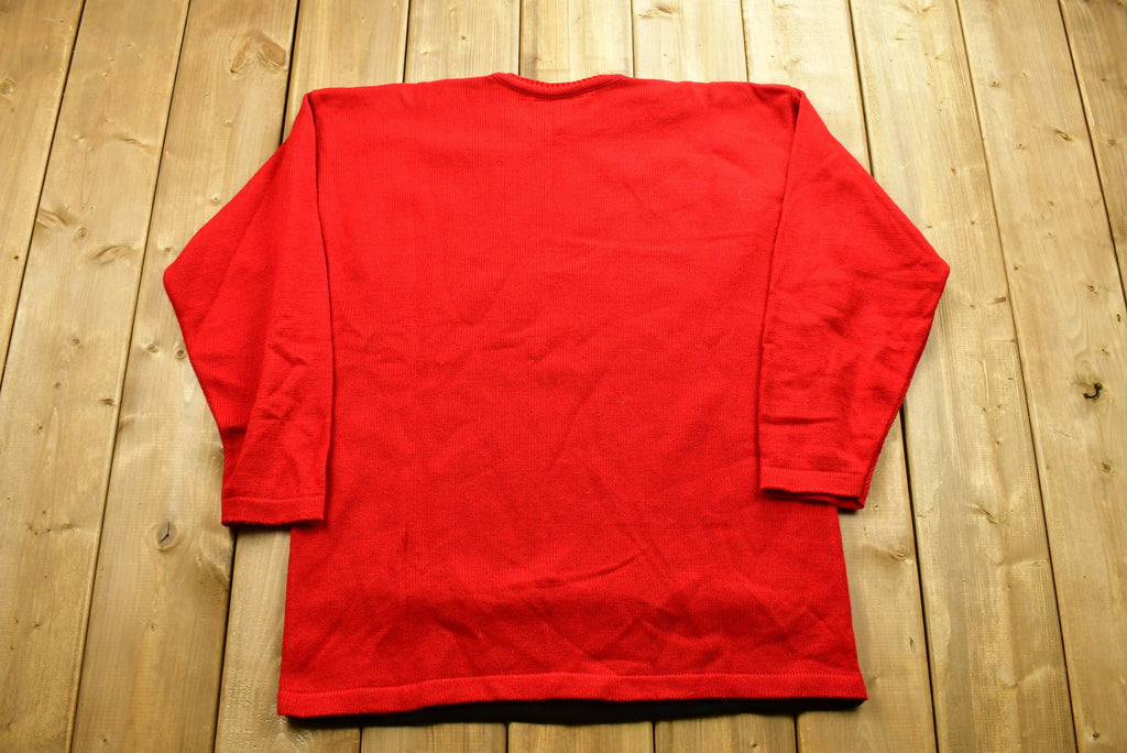 Vintage Abstract Spiral Knitted Sweater