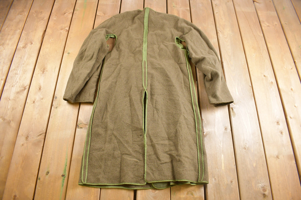 Vintage 1950s Military Overcoat Liner
