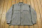 Vintage 1980s Woolrich Gray Button Up Shirt