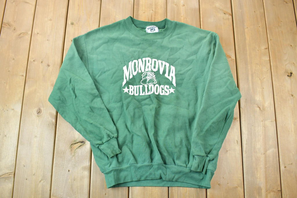 Vintage 1990s Monrovia Bulldogs University Collegiate Crewneck