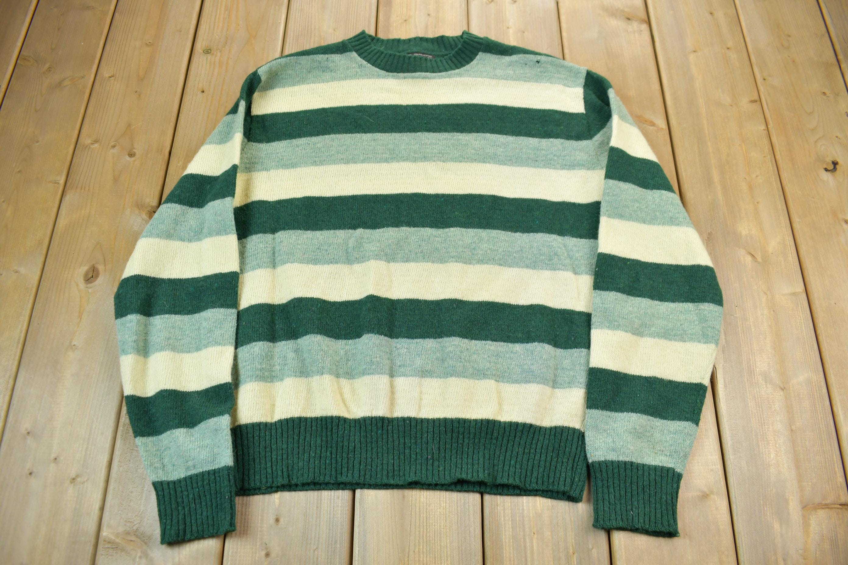 Vintage 1990s Studio One Wool striped Knit Sweater