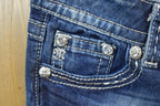 Vintage Y2K Miss Me Bedazzled Low Rise Jeans Size 26x31