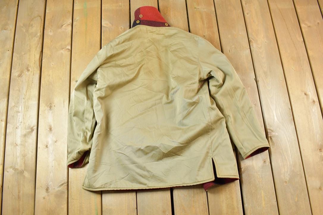 Vintage 1940s Plaid Lumberjack Reversible Midweight Jacket