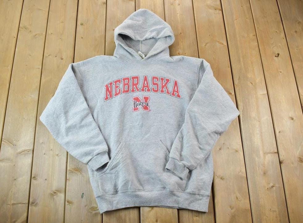 Vintage 1990s Nebraska University Huskers Collegiate Hoodie