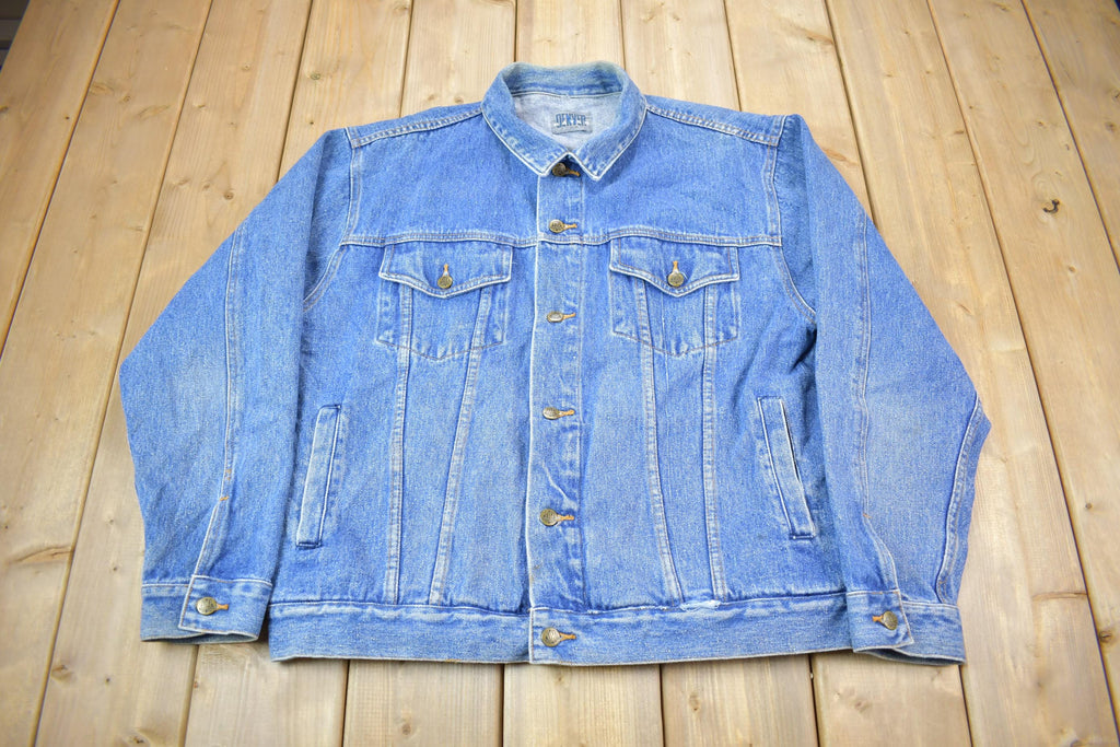 Vintage 1990s Denver Hayes Button Down Jean Jacket Size Large