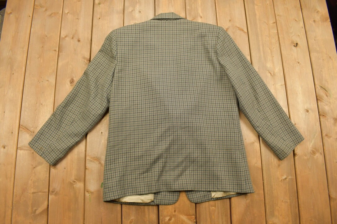 Vintage 1990s Alfred Dunner Plaid Blazer Jacket