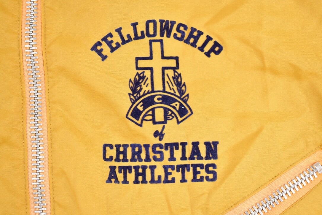 Vintage 1970s Fellowship of Christian Athletes Windbreaker Jacket / Athletic Spring Summer / True Vintage / Streetwear / Made In USA / 70s