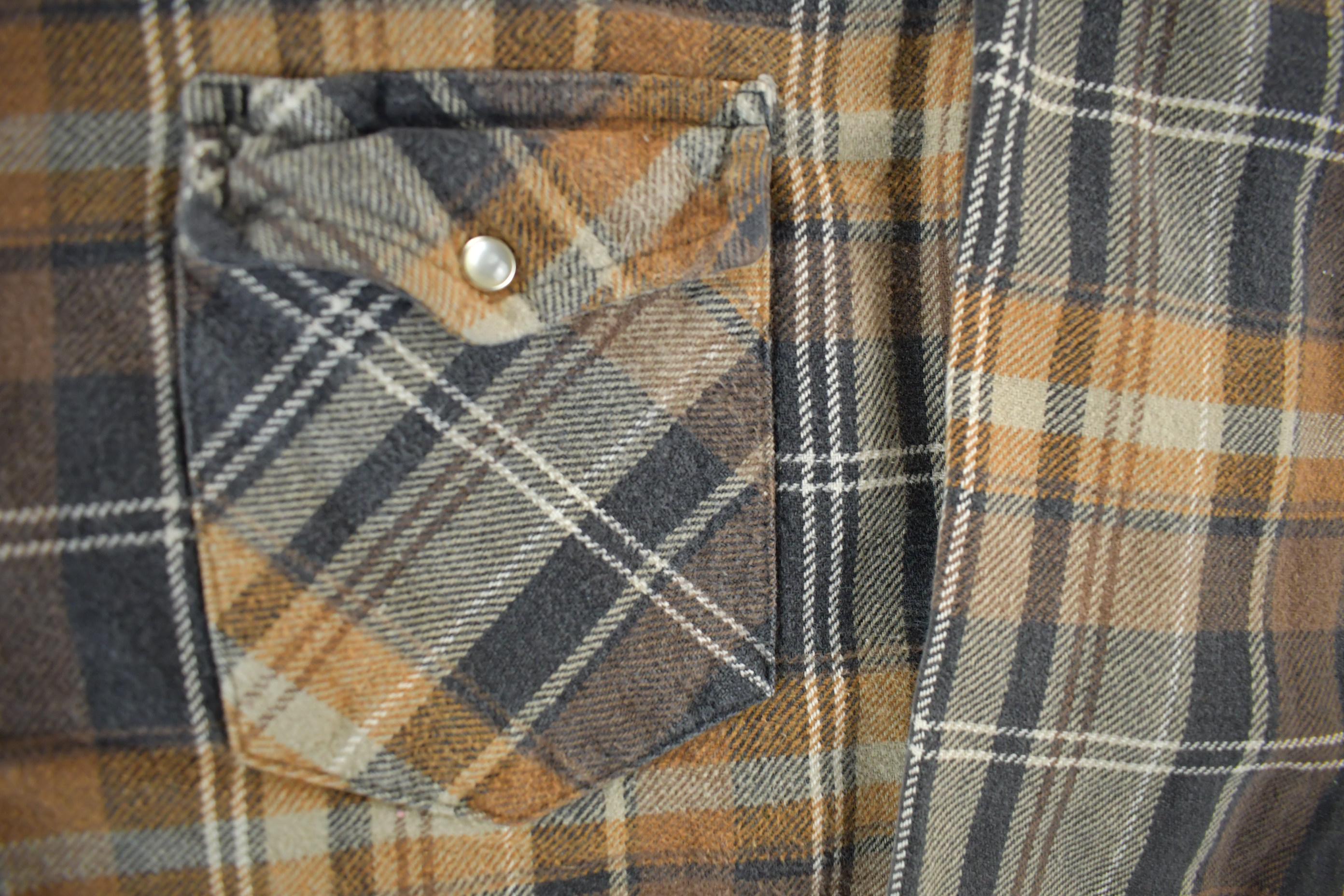 Vintage 1990s Wrangler Pearl Snap Western Shirt Men's Large