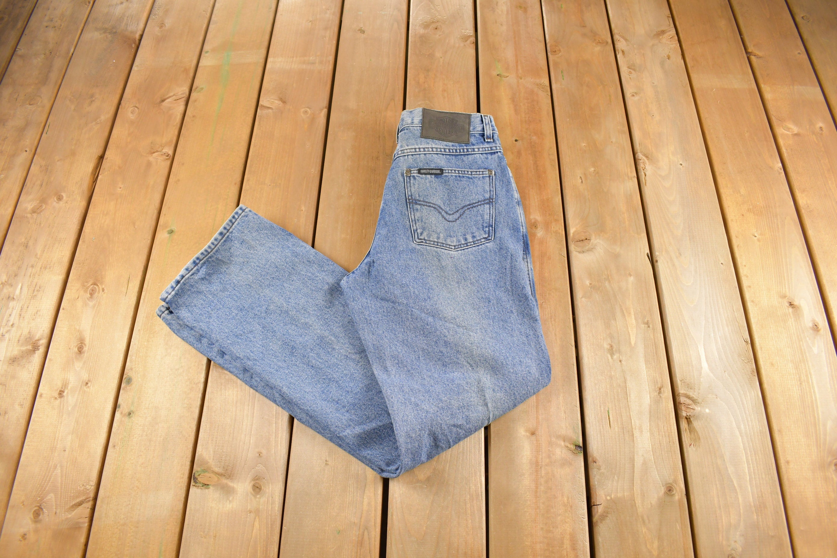 Vintage 1990s Harley Davidson Denim Women's Jeans Size 30 x 32