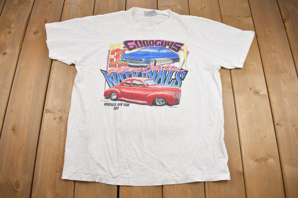 Vintage 1990s Good Guys East Coast Hot Rods Graphic T Shirt