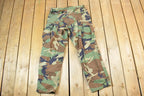 Vintage 1990s Army Camouflage Cargo Pants Size 34 x 28 Made In