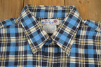 Vintage 1970s Plaid Button Up Flannel Shirt