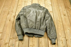 Vintage 1980s Oleg Cassini Leather Biker Jacket