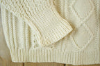 Vintage 1990s St Michael 100% Cable Knit Wool Knit Sweater