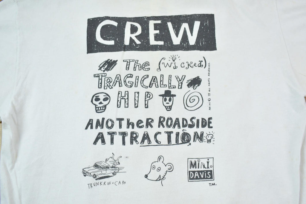 Vintage 1993 Deadstock The Tragically Hip Graphic Single Stitch Band Tee