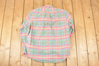 Vintage 1990s Ralph Lauren Plaid Button Up Shirt Men's L