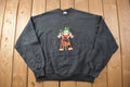 Vintage 1990s Scarecrow Embroidered Graphic Crewneck Sweatshirt
