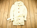 Vintage 1980s Afashion Import Cable Knit Cardigan Sweater