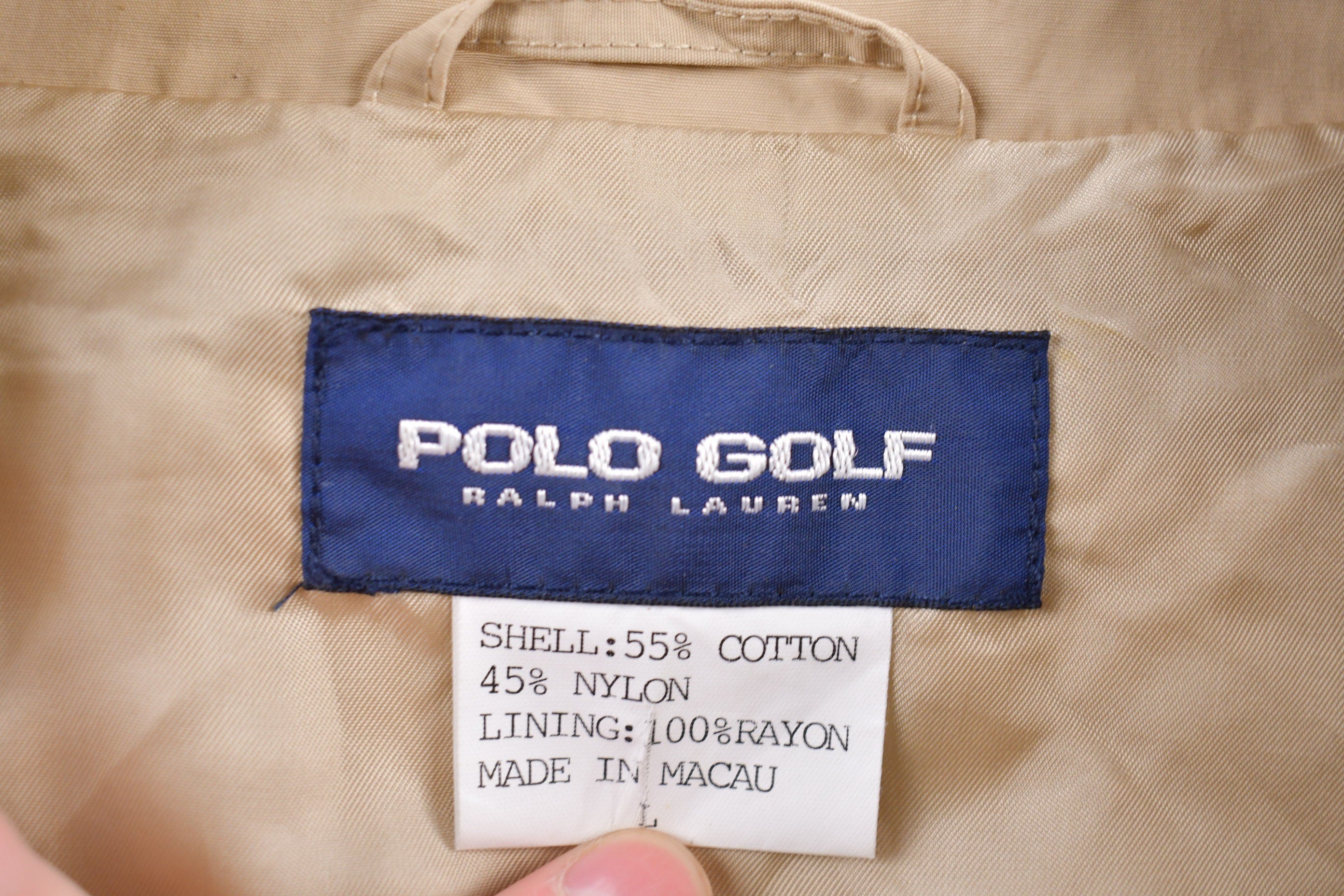 Vintage 1990s Polo Golf Ralph Lauren Rain Jacket