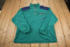 Vintage 1990s Colombia Quater-Zip Fleece Sweater