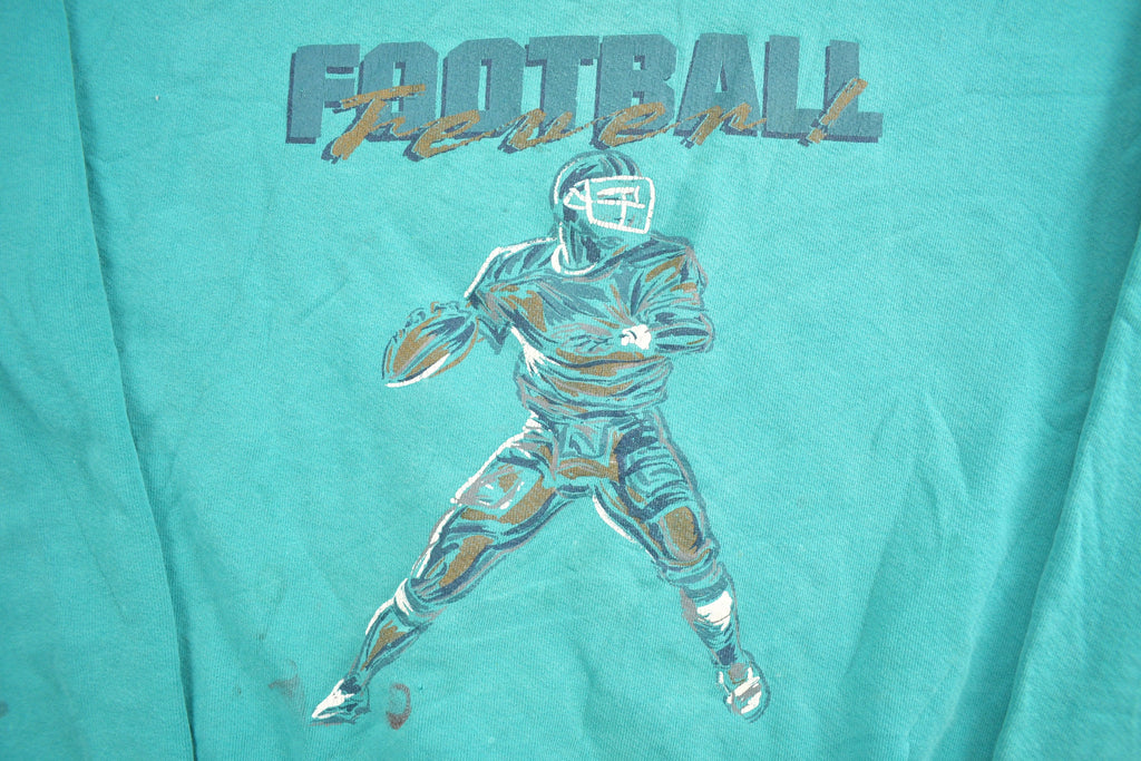 Vintage 1990s Football Fever Crewneck Sweatshirt
