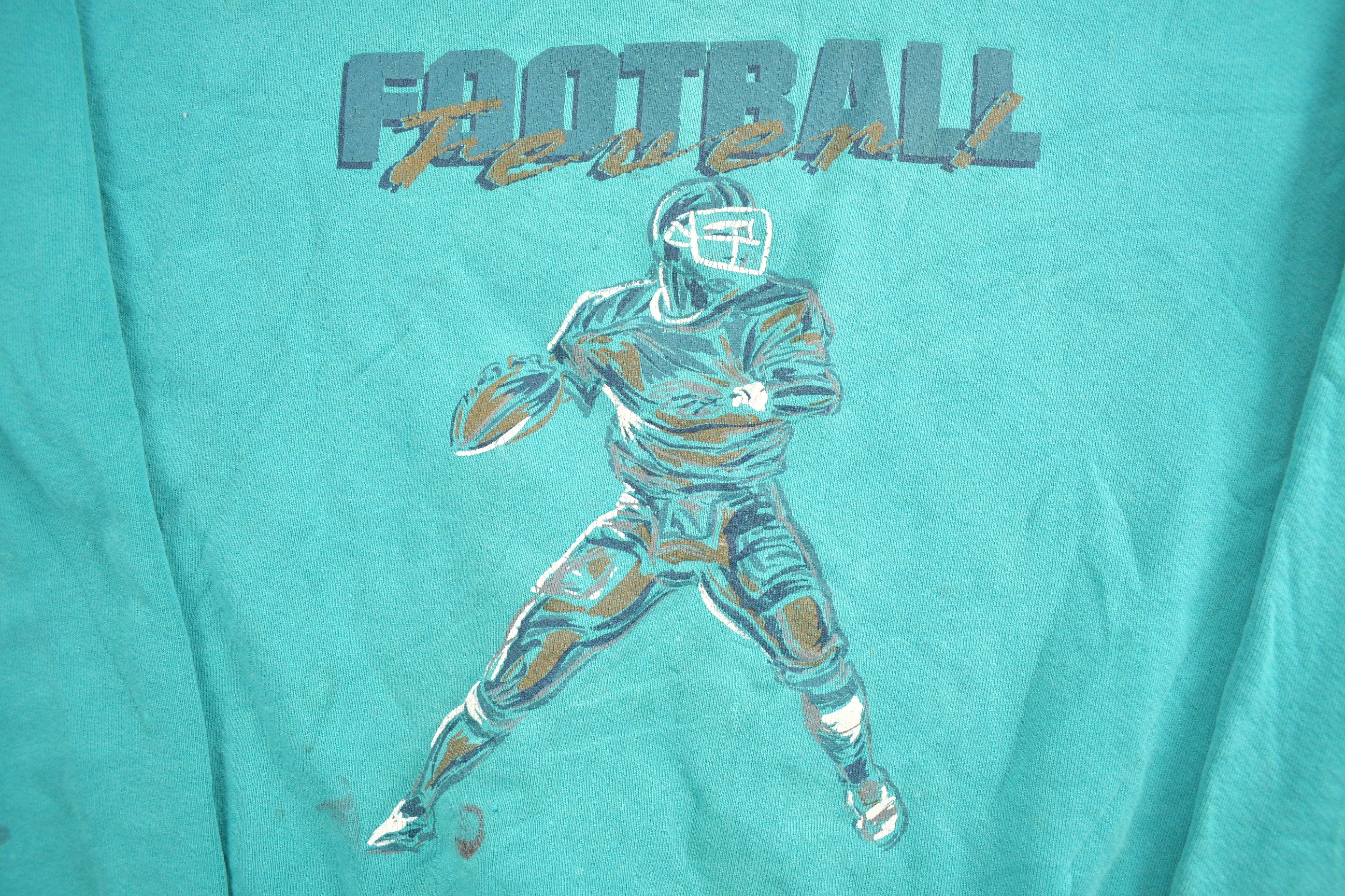 Vintage 1990s Football Fever Crewneck Sweatshirt