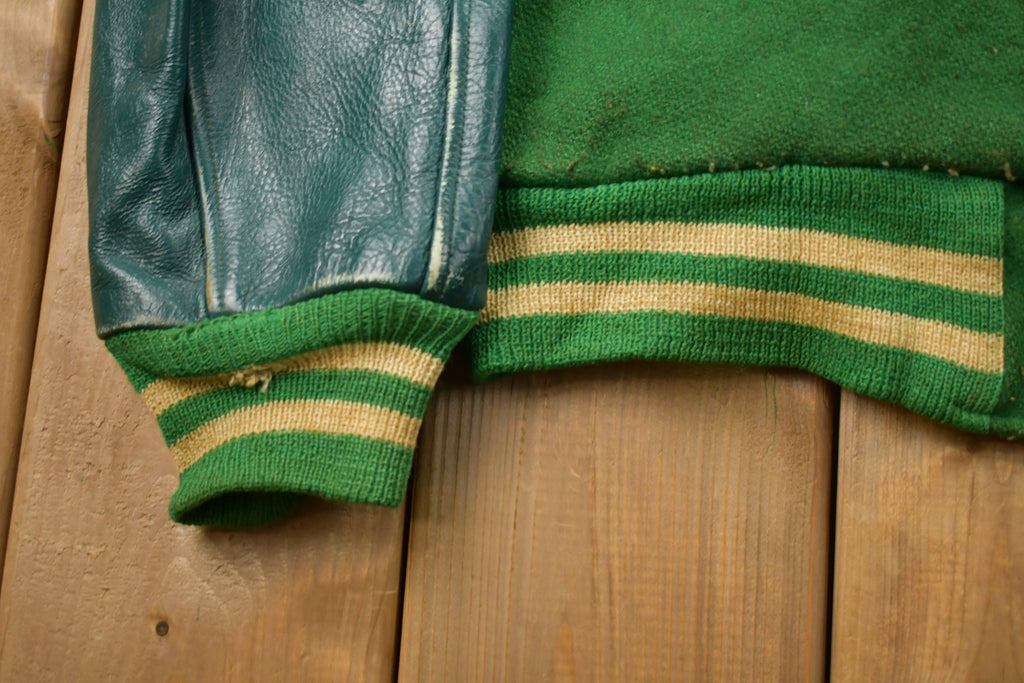 Vintage 1980s Butwin Leather Varsity Jacket