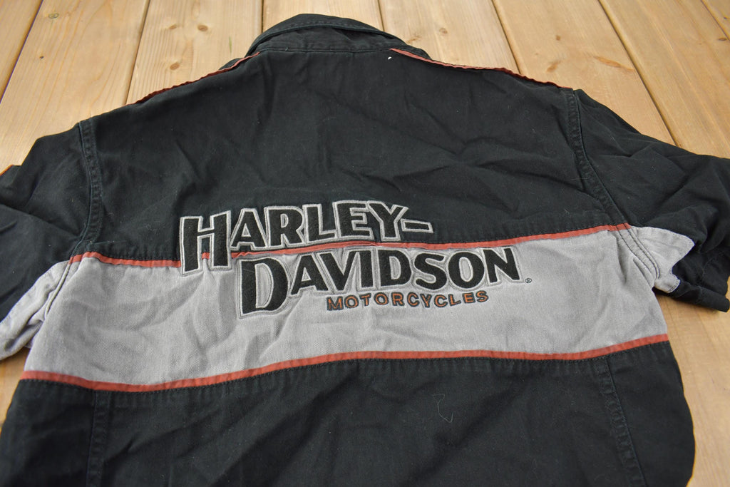 Vintage Y2K Harley Davidson Motorcycles Button Up Shirt