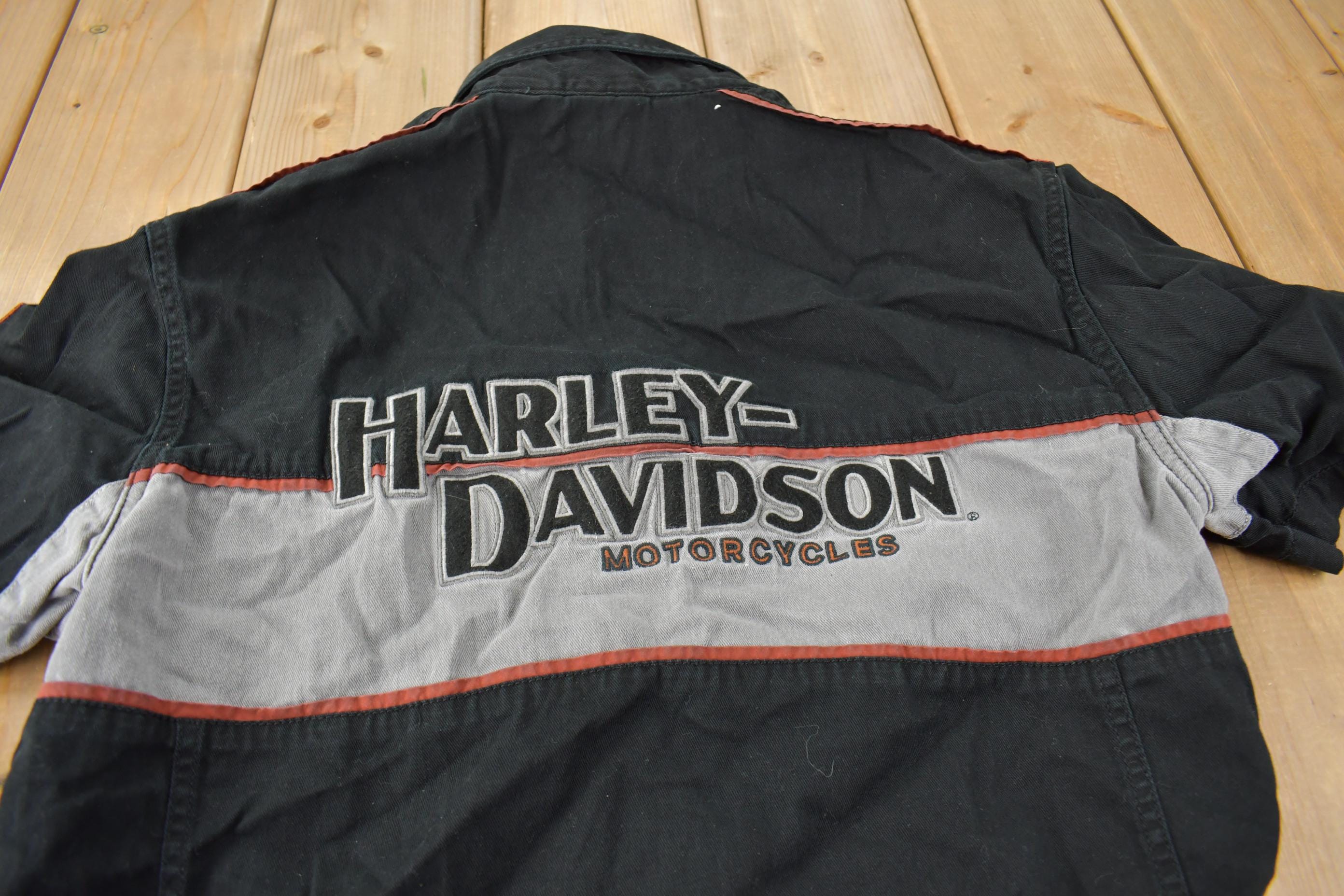 Vintage Y2K Harley Davidson Motorcycles Button Up Shirt