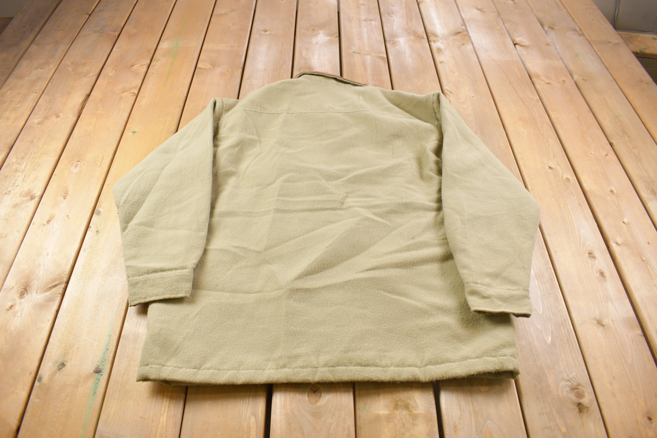 Vintage 1990s Beige Button Up Jacket