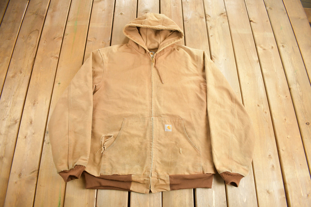 Vintage 1990s Carhartt Hooded Work Jacket