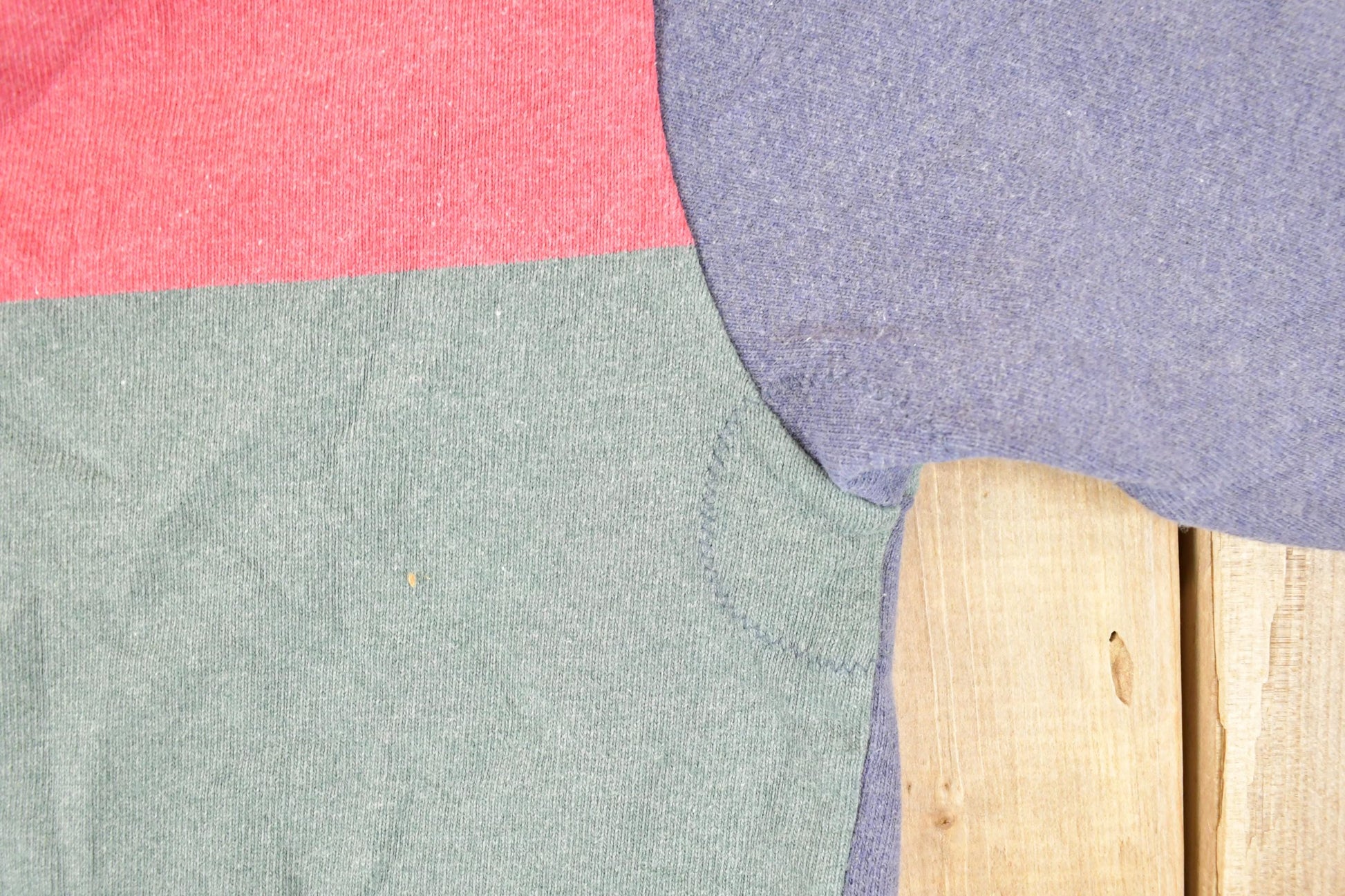 Vintage 1990s Quarter Button Barbarian Colour Block Button Up Rugby Shirt Men's L