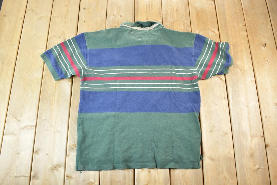 Vintage 1990s Tommy Hilfiger Quarter Button Up Polo Style Shirt