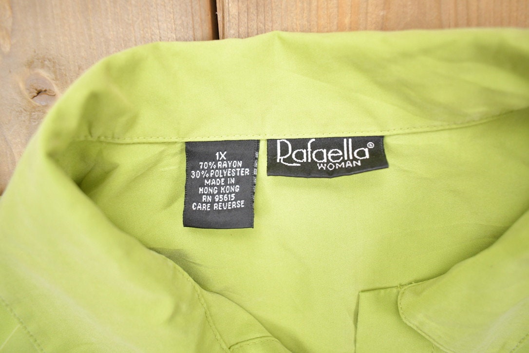 Vintage 1990s Rafaella Womens Button Up Shirt