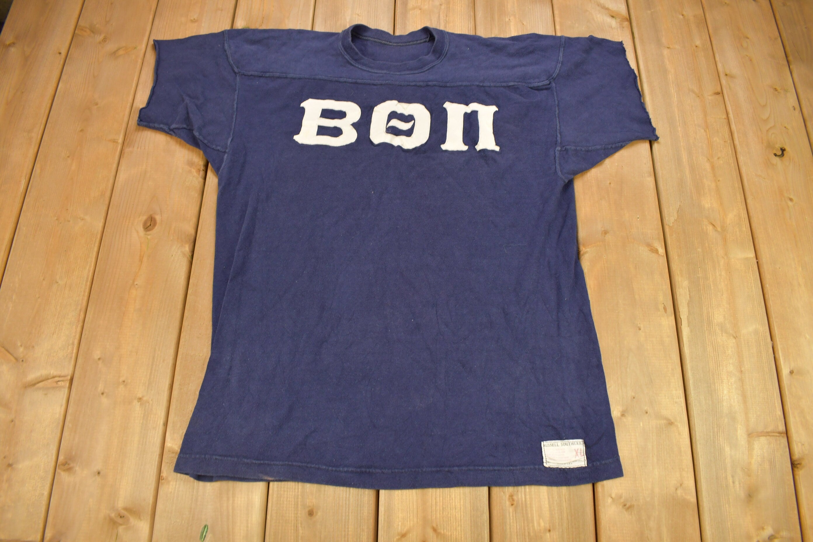 Vintage 1970s Russell Southern Collegiate Style T Shirt