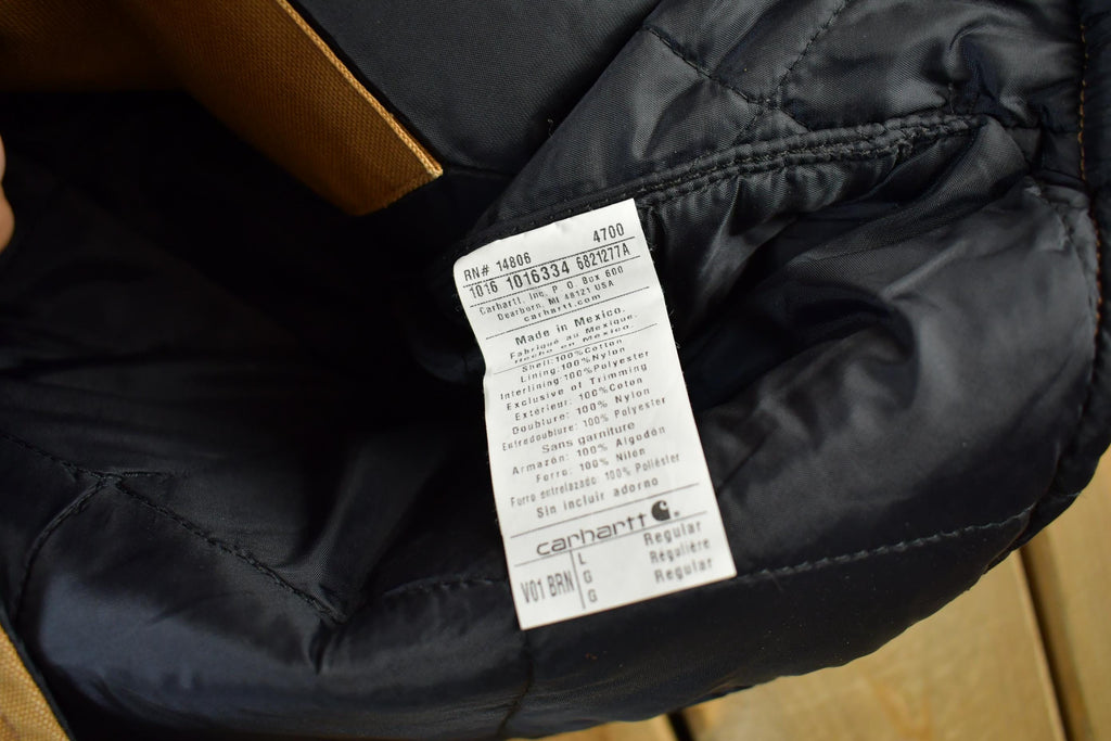 Vintage 1990s Carhartt Quilt Lined Jacket Vest Mens Large