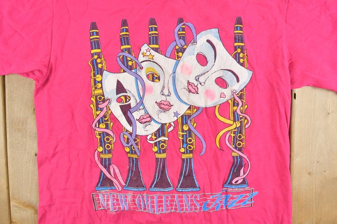 Vintage 1989 New Orleans Jazz Souvenir T-Shirt