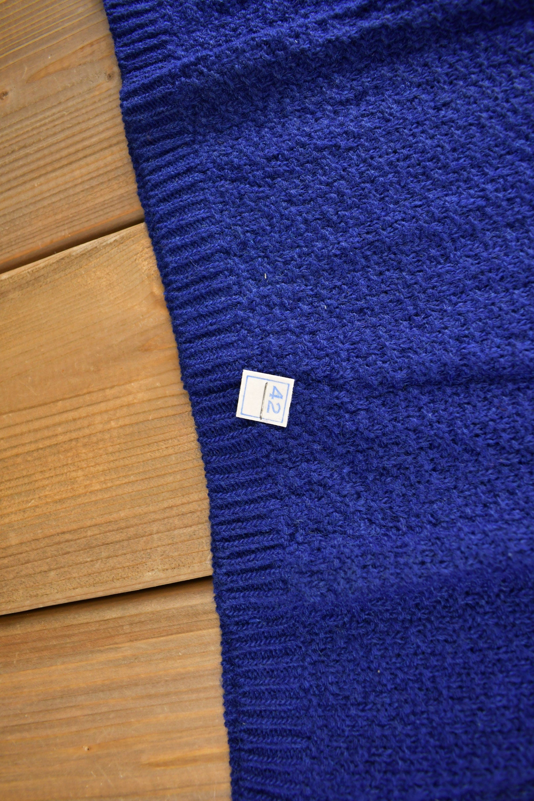 True Vintage 1960s Deadstock Miss Scotch English Short Sleeve Quarter Zip Knit Acrylic Sweater