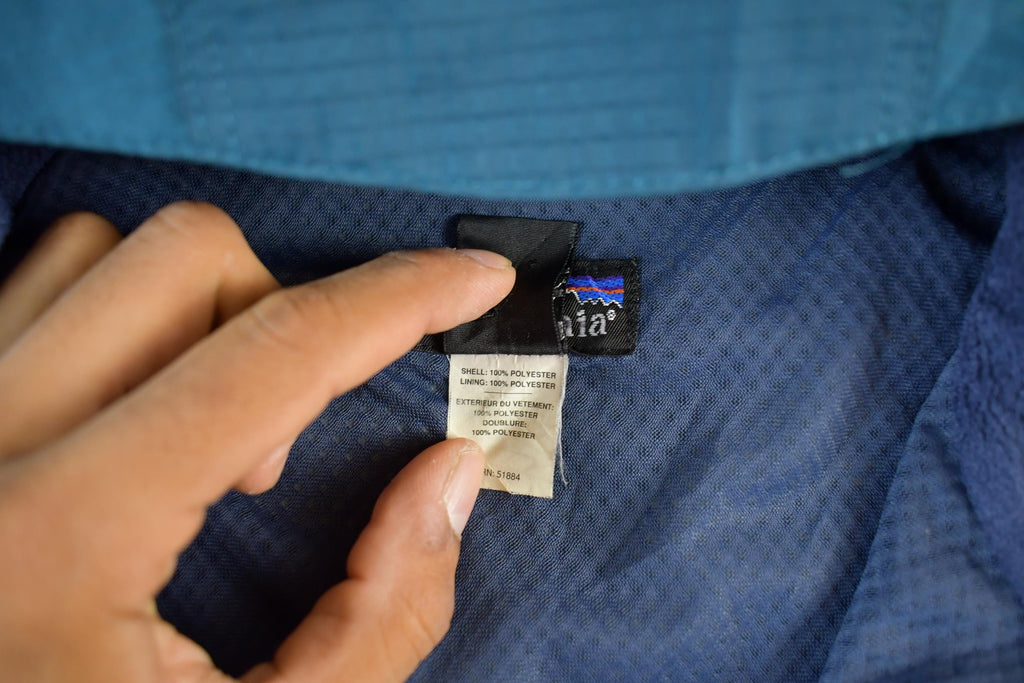 Vintage 90s Patagonia Hooded Jacket: Lightweight Full Zip, Men's Medium