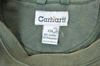 Vintage Distressed Hunter Green Carhartt Crewneck Sweatshirt