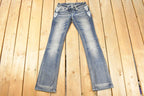 Vintage Deadstock Y2K Grace In LA Bedazzled Bootcut Low Rise Jeans Women's Size 26 x 32
