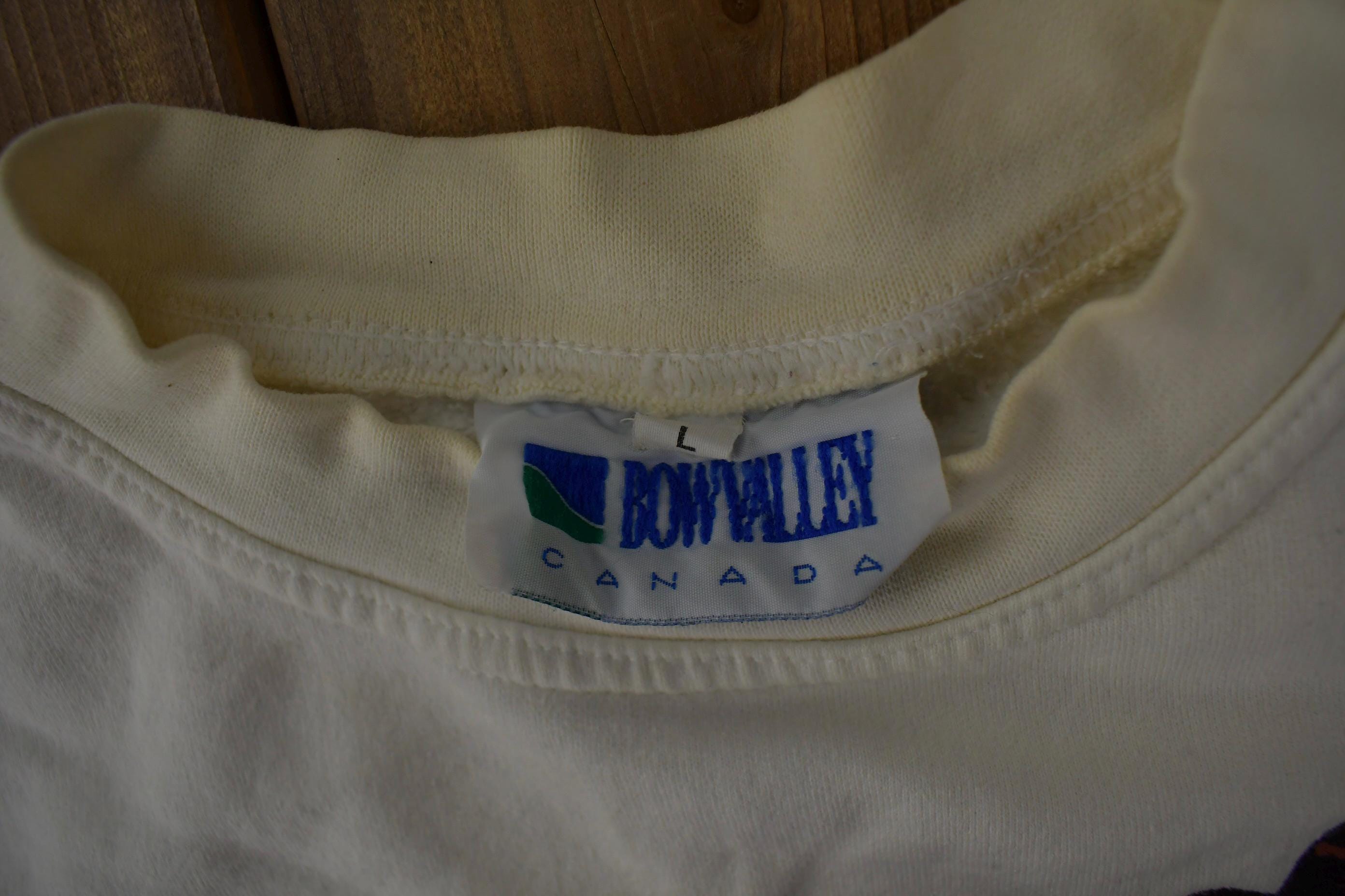 Vintage 1995 PRO RODEO CANADA Cowboy Graphic Crewneck Sweatshirt Made In Canada