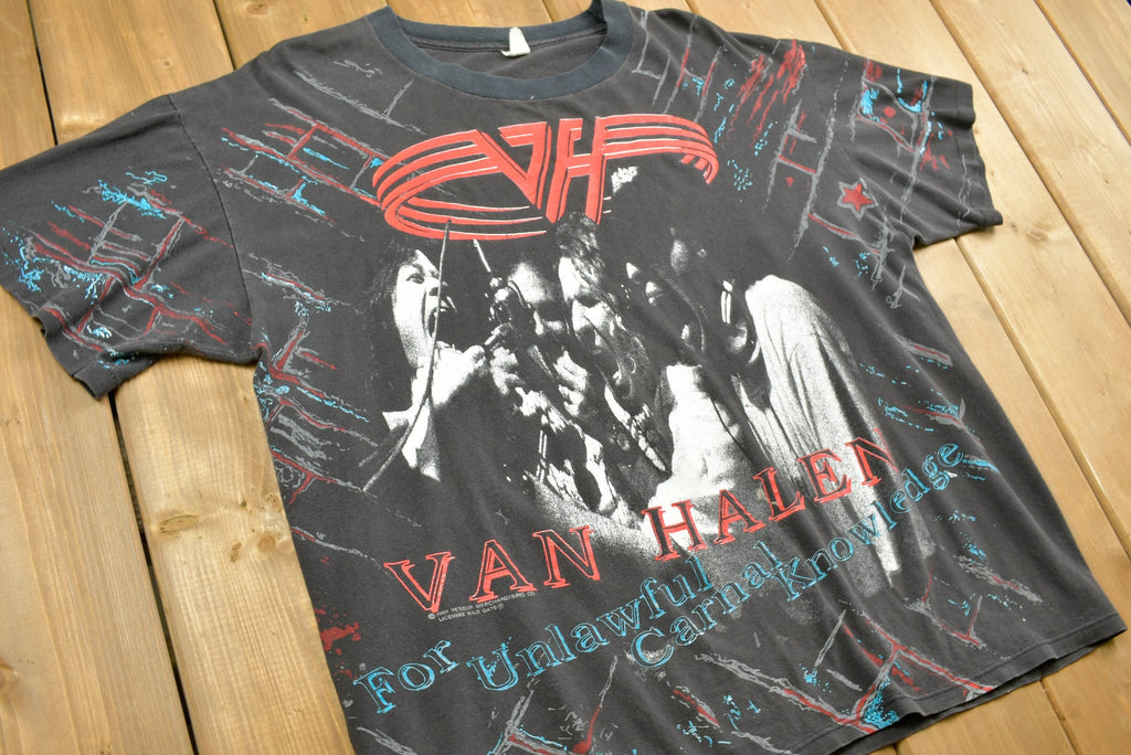 1991 Van Halen Unlawful Carnage All Over Print Tour T-shirt
