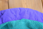 Vintage 1990s Cabin Creek Turquoise Fleece Sweater