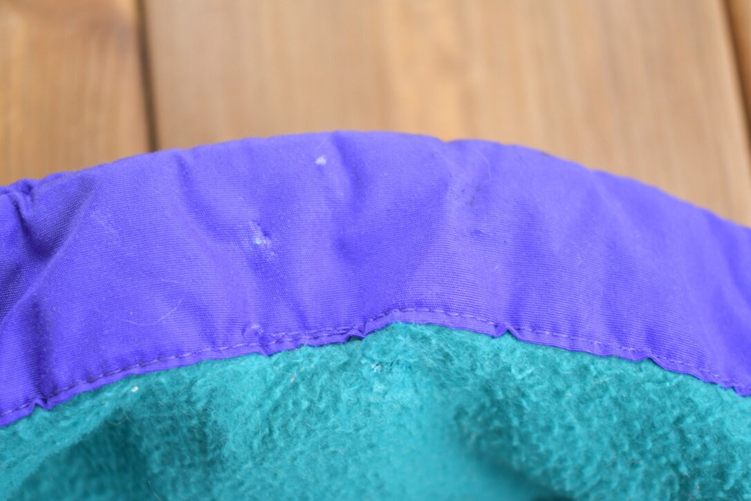 Vintage 1990s Cabin Creek Turquoise Fleece Sweater