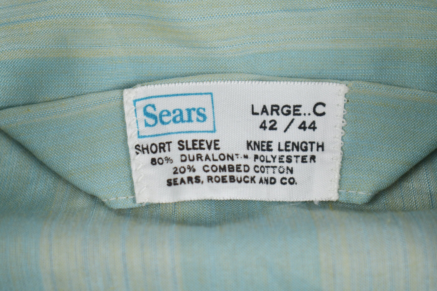 Vintage 1970s Sears Striped Button Up Shirt / 70s Button Up / True Vintage / Vintage Sears