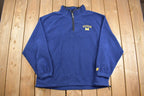 Vintage 1990s Starter University of Michigan Quarter Zip Sweatshirt