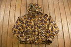Vintage 1990s Game Hide Camouflage Hunting Jacket