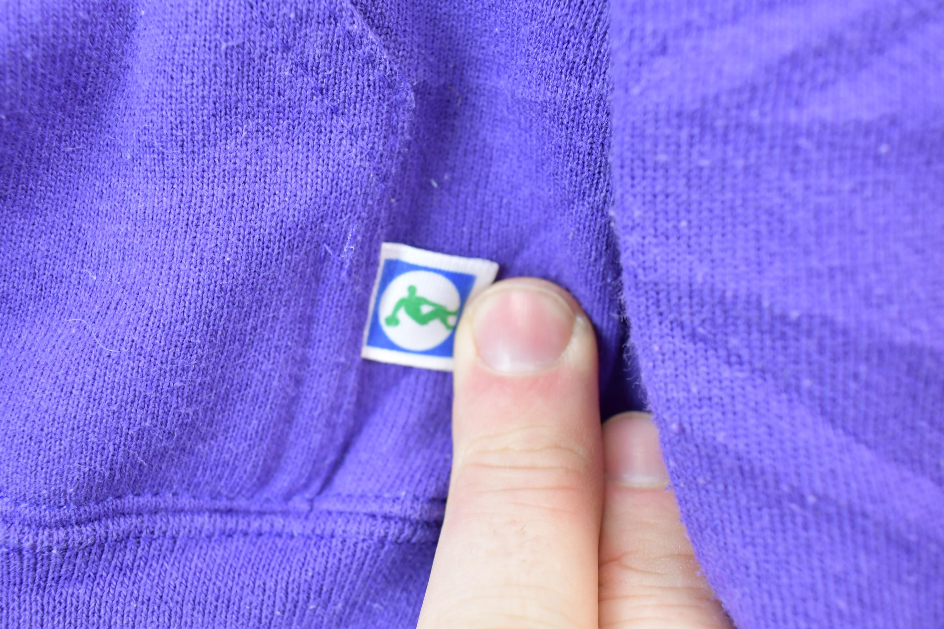 Vintage 1990s Black And Blue Double Hood Blank Discuss Hoodie